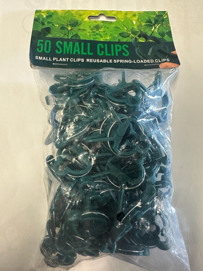 Plant Clips spring loaded small 50 pack