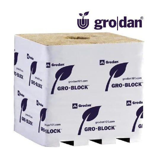 Grodan 6x6x6" Hugo Block Improved Grow Block