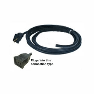 Lamp cord for ballast - 3 pin square