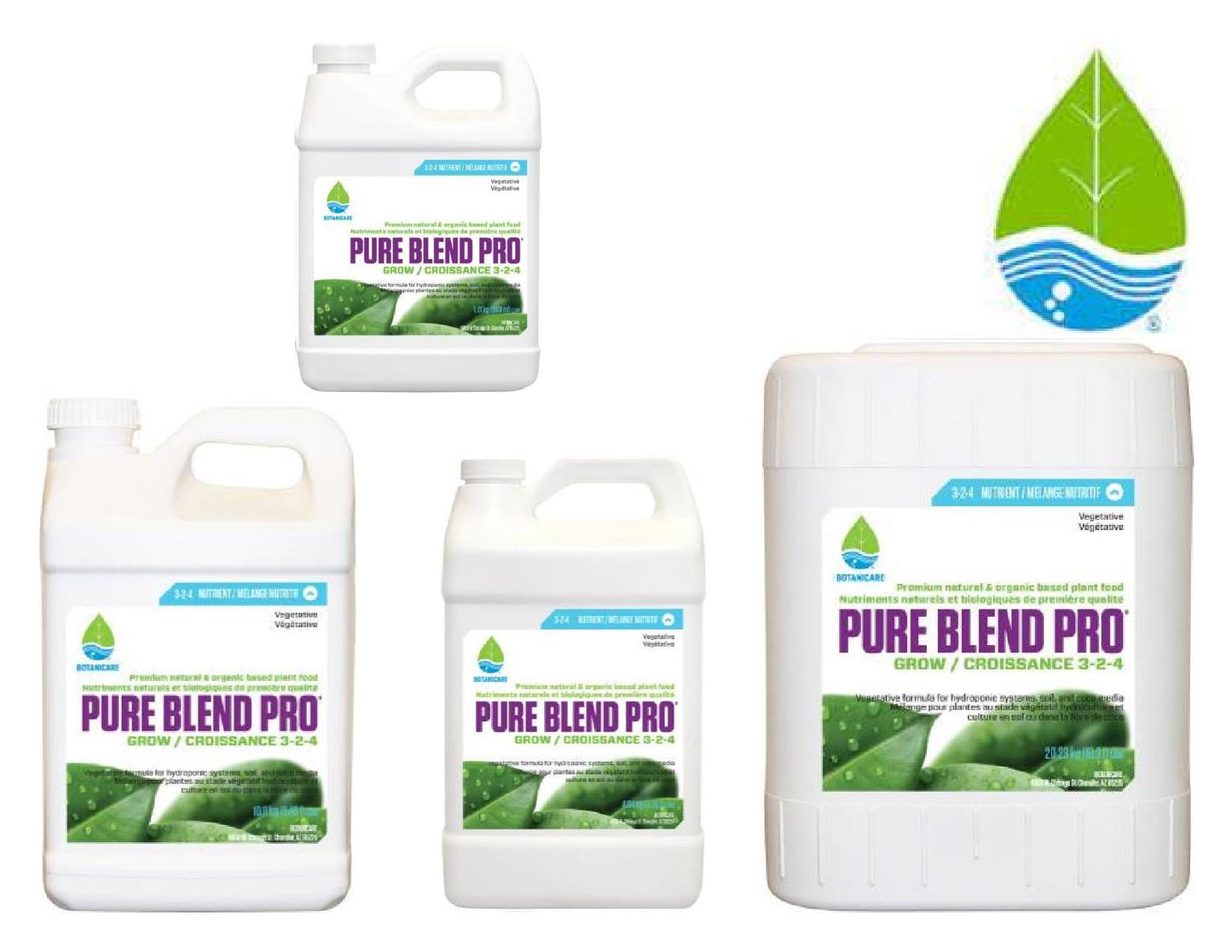 Pure blend Pro Grow 3-1.5-4 - Hydro-Organic Nutrient