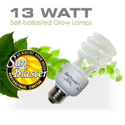 SunBlaster Small Watt CFL Lamps 13 Watt / 26 Watt / 52 Watt