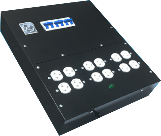 Timer Panel Master Controller with circuit breakers 12 lights